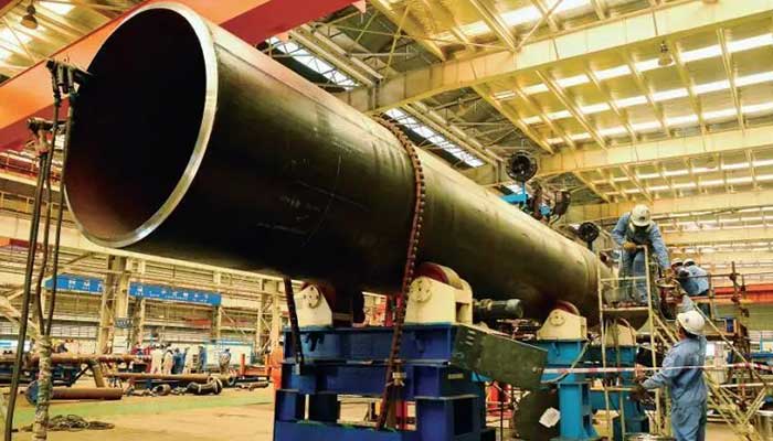 single girder top running overhead crane for pipe handling 