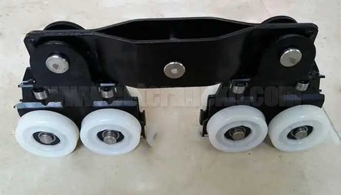 The kbk hoist trolley can be manual travelling for lighter loads handing  The kbk hoist trolley can be manual travelling for lighter loads handing