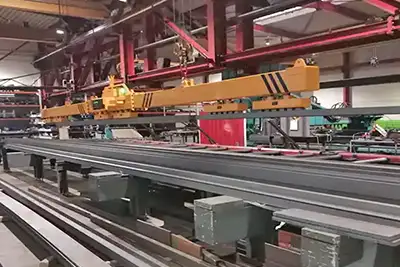 Steel Beam Handling overhead travelling crane