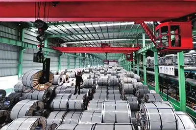 Coil Handling Overhead Crane in warehouse for coil handling