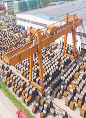 Double Girder Gantry Cranes for outdoor steel coil storage yard and ports
