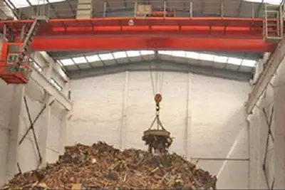 Steel Scrap Handling magnetic overhead crane