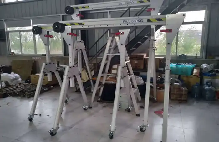 LT5 Foldable Aluminum Gantry Crane 2 Ton 3Ton 
