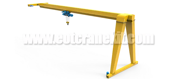semi gantry crane, good price for sale in China  semi gantry crane, good price for sale in China