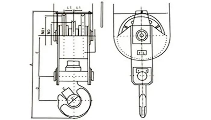 Customized electric motorized rotatry crane hook 10 ton 