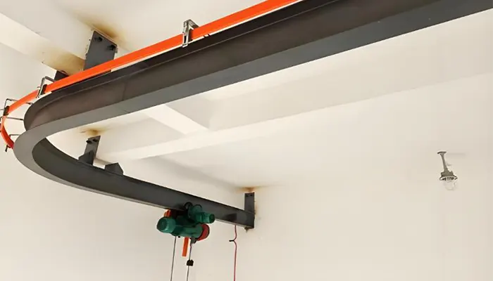 Overhead Monorail Cranes with curved and round track for sale 