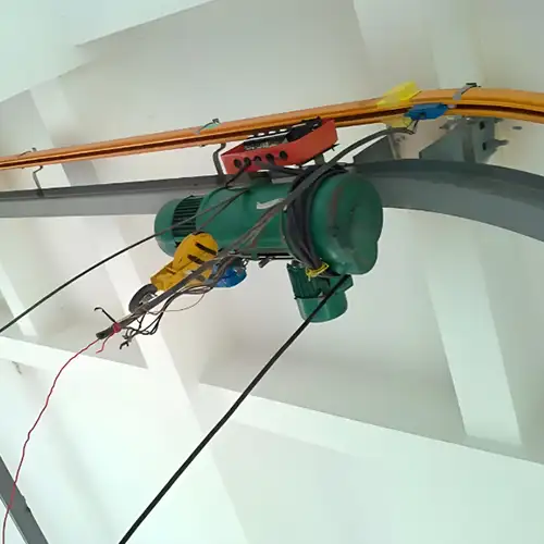 D Electric Monorail Hoists on Curved Monorail and Track