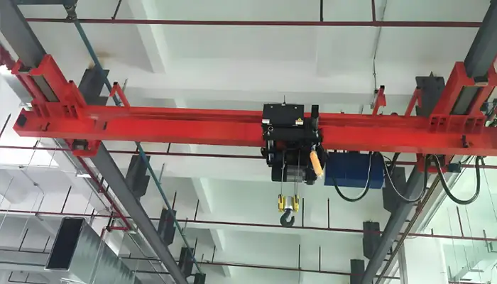 Underhung Single Girder 10 Ton Bridge Crane: