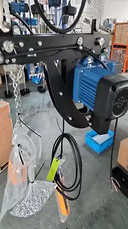 Low headroom electric chain hoist with European style for kbk crane system 