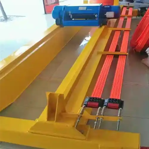 Double track integrated wire rope hoist trolley crane 