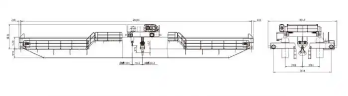 QDX Heavy Duty Bridge Crane Specification 200 ton