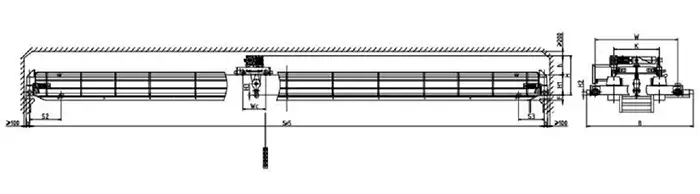 Heavy Duty Bridge Crane Specification 5 Ton & 10 Ton
