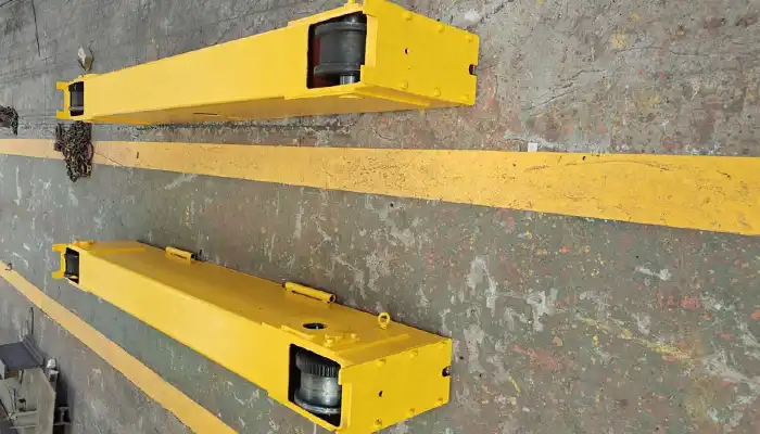 end carriages of single girder top running overhead bridge crane