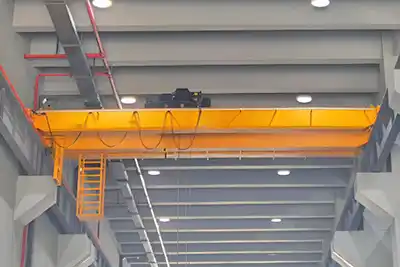 European style electric trolley hoist crane double girder