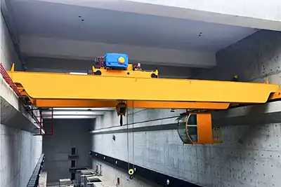 European style electric open winch overhead bridge crane double girder