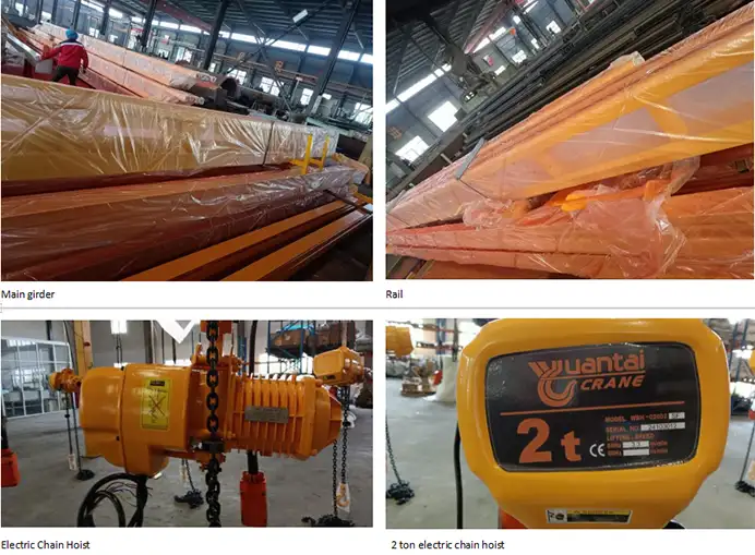 KBK crane girder, rail, electric chain hoist 