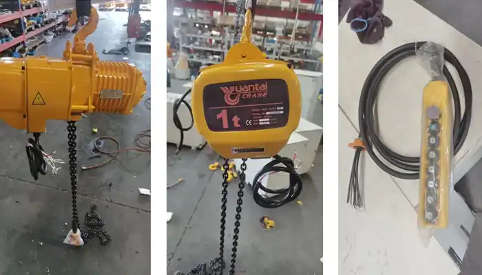 electric chain hoist, and pendant control 