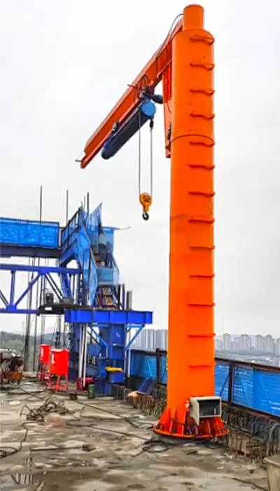 60 meter lifting height 5 ton pillar jib crane, customized 5 ton jib crane for sale 