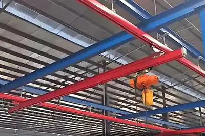 Telescopic cantilever kbk underunning overhead crane light