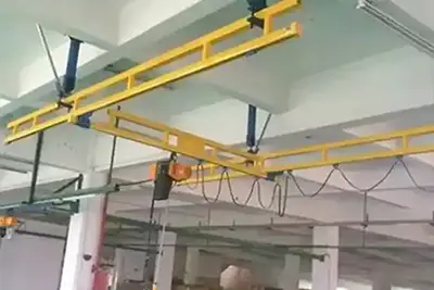 Rigid ceiling mounted light overhead underhung kbk crane design