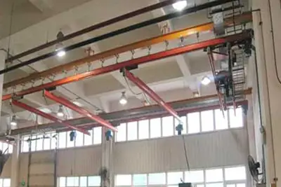 Ceiling mounted kbk crane , light under running overhead crane