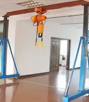 Hand travelling steel mobile gantry crane with lighter design 