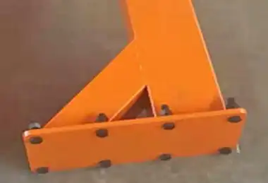 gantry flange of the steel gantry crane 