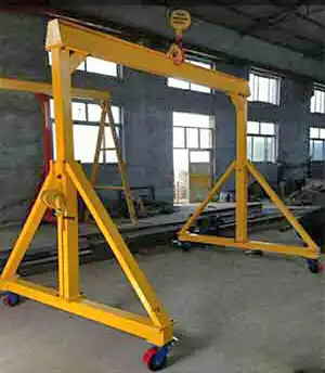 Hand winch steel gantry crane