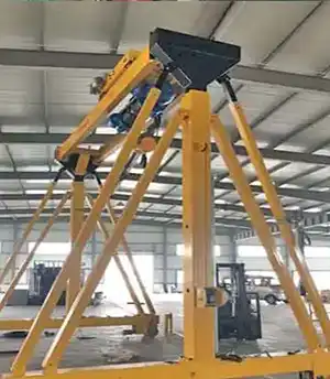 Double beam portable steel gantry crane 