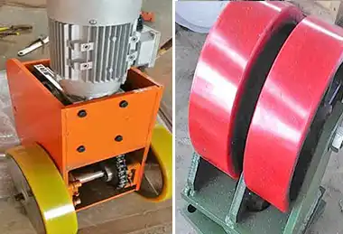  steel gantry crane travelling motors and castors