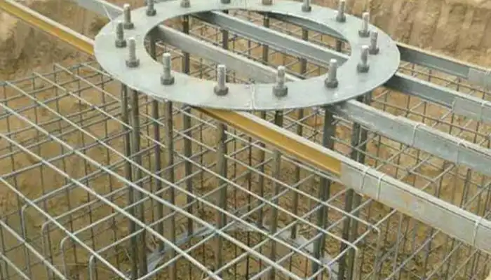 pillar mounted jib crane foundation construction for your reference