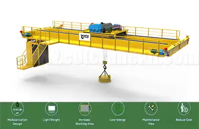 Magnetic overhead cranes - Metal industrial cranes 