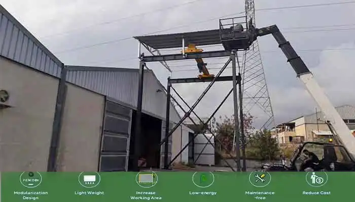 freestanding overhead crane, overhead bridge crane with freestanding runway