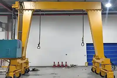 single girder rubber tyred gantry crane 20 ton for indoor use