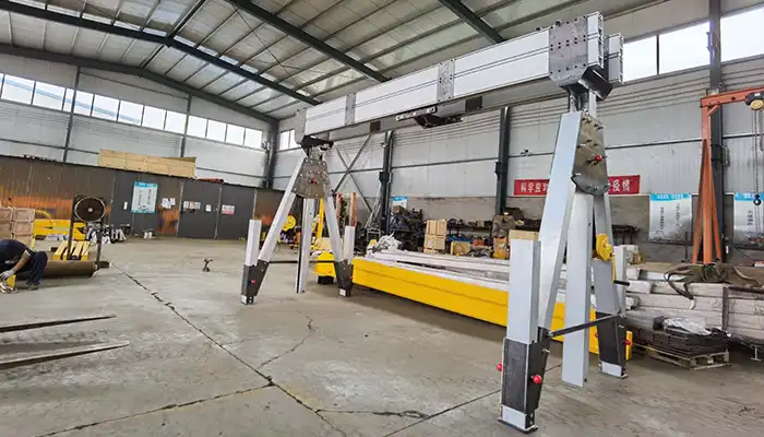 3-ton aluminum gantry crane double girder design for ships