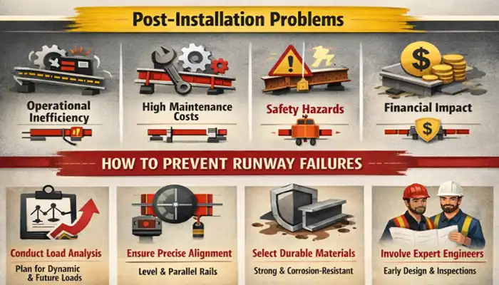 how to prevent overhead bridge crane runway failures