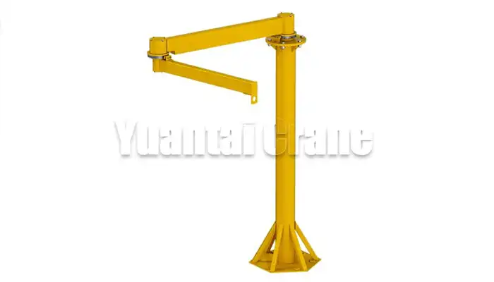 Pillar mounted articulating jib crane 