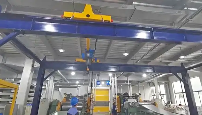 freestanding single girder bridge crane