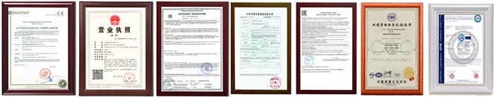 Certificates of Dongqi CraneS