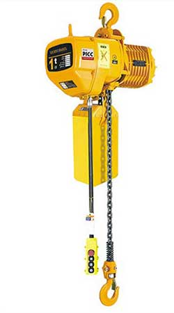 Hook mounted electric chain hoist