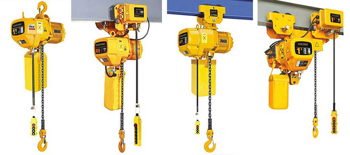 Main types of electric chain hoists 