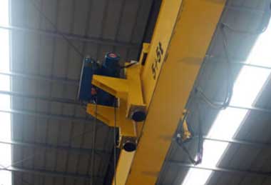 Partial Hung Low Headroom - series of single girder overhead travelling cranes