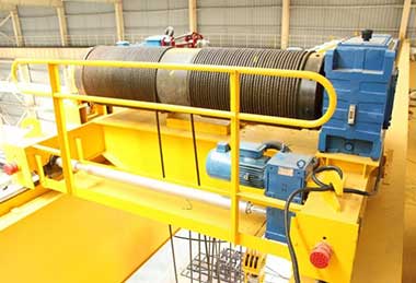  Open winch with European style design double girder overhead travelling crane