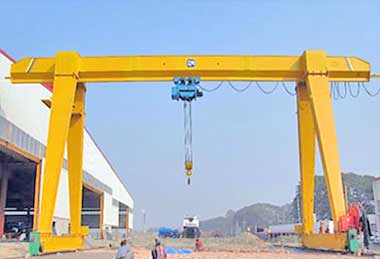 Double cantilever single girder gantry crane