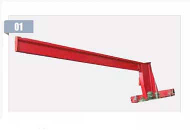 Wall travelling jib crane design: