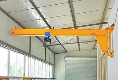 Wall mounted jib crane with full cantilever i beam