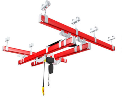 Ceiling mounted double girder girder kbk crane