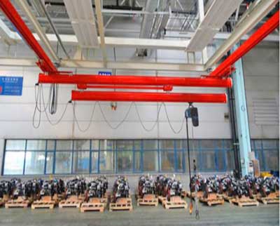 Telescopic ceiling crane system