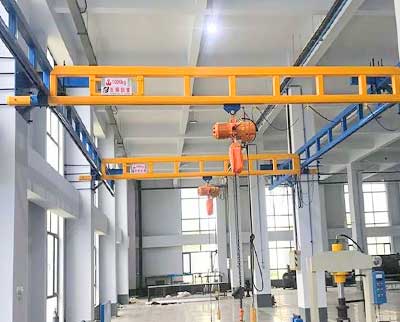 Workstation suspension crane system light duty crane with chain hoist 
