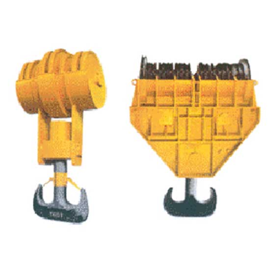Hoist hook, crane hook block & hook pulley group